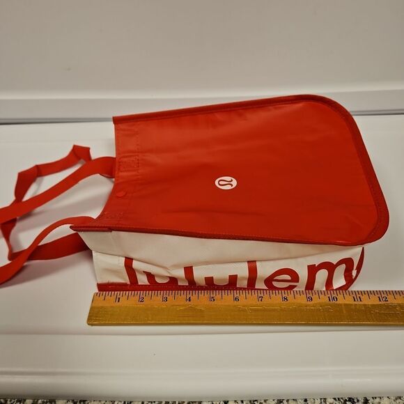 Two Red and White Lululemon  Tones Bags - Picture 3 of 4